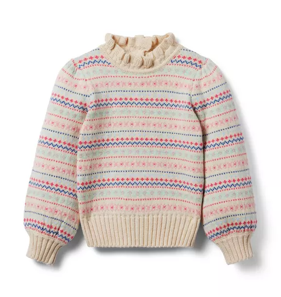 The Forever Fair Isle Sweater Fluffy Bunny Fair Isle 1 The Forever Fair Isle Sweater Fluffy Bunny Fair Isle