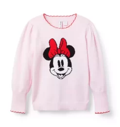 Disney Minnie Mouse Sweater Fifties Pink