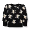Floral French Terry Sweatshirt JJ Black Floral