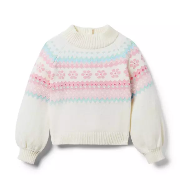 The Flower Fair Isle Sweater Cream And Sugar Fair Isle 1 The Flower Fair Isle Sweater Cream And Sugar Fair Isle