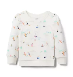 Ski Day Sweatshirt Cream And Sugar Ski