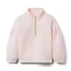 Quilted Half-Zip Sweatshirt Dollface Pink