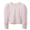 Puff Sleeve Dance Sweatshirt Barely Pink