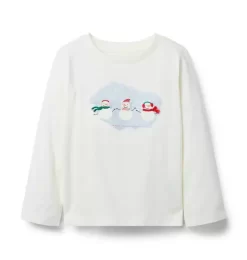 Snowman Friends Tee Cream