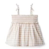 The Leilani Gingham Smocked Top Nomad Gingham