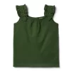 Ruffle Strap Top Creeping Ivy