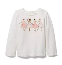 Ballerina Friends Tee Jet Ivory