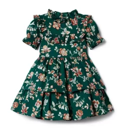 Floral Ruffle Dress Enchanted Forest Floral