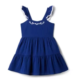 Embroidered Gauze Sundress Blueprint