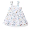 Disney The Little Mermaid Bow Strap Dress White Mermaid Print