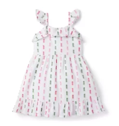 Swiss Dot Sundress White Swiss Dot