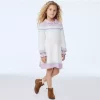 Fair Isle Sweater Dress Cream And Sugar Fair Isle