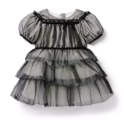 Dot Tiered Tulle Dress JJ Black Dot