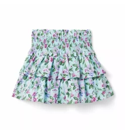 The Hailey Smocked Skirt Plume Floral