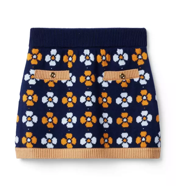 The Marketplace Skirt Merchant Marine Geo Floral 1 The Marketplace Skirt Merchant Marine Geo Floral