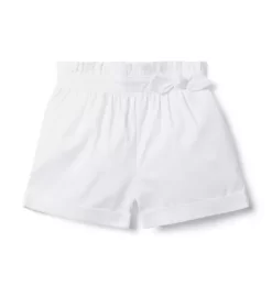 The Paperbag Waist Short White
