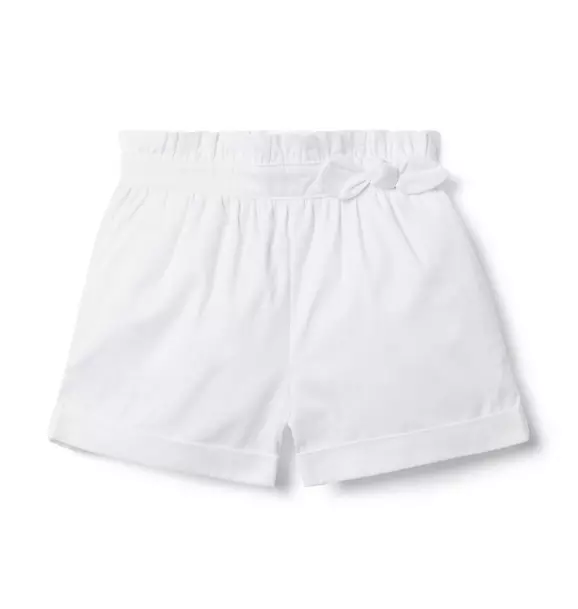 The Paperbag Waist Short White 1 The Paperbag Waist Short White