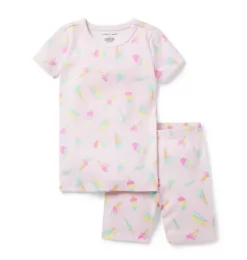 Good Night Short Pajamas In Ice Cream Dreams Pink Ice Cream Dreams
