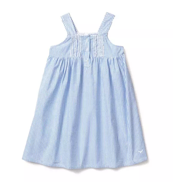 Petite Plume French Blue Seersucker Charlotte Nightgown French Blue Stripe 1 Petite Plume French Blue Seersucker Charlotte Nightgown French Blue Stripe
