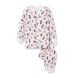 GOOD NIGHT PAJAMAS IN DISNEY MICKEY MOUSE VALENTINE Pink Dinosaur Friends