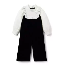 The Festive Velvet Jumpsuit JJ Black