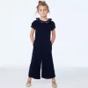 The Velvet Party Jumpsuit Dark Marine