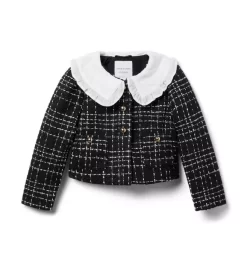The Downtown Tweed Cropped Jacket JJ Black