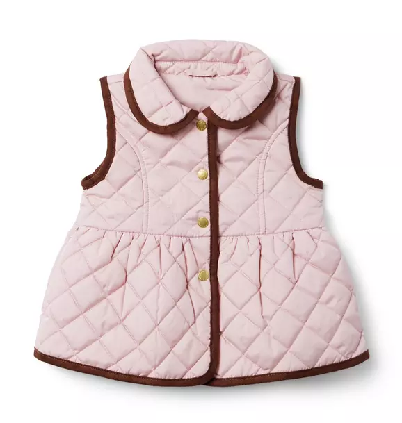 The Quilted Peplum Vest Pink Touch 1 The Quilted Peplum Vest Pink Touch