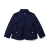 The Quilted Barn Coat Dark Marine