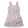 Floral Ruffle Wrap Sundress White Floral