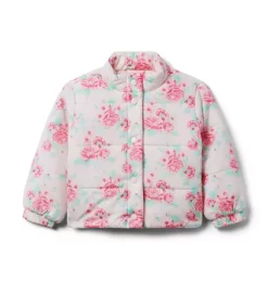 Floral Puffer Jacket Dollface Pink Floral