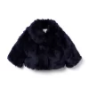 The Festive Faux Fur Jacket Dark Marine