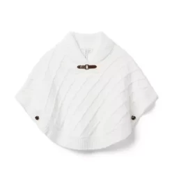 The Classic Sweater Cape Jet Ivory