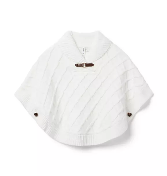 The Classic Sweater Cape Jet Ivory 1 The Classic Sweater Cape Jet Ivory