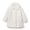 Sherpa Collared Coat White