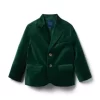 The Velvet Party Blazer Pine Green