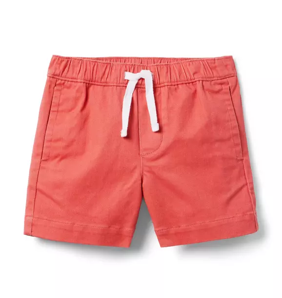 The Drawstring Pull-On Short Relaxed Red 1 The Drawstring Pull-On Short Relaxed Red