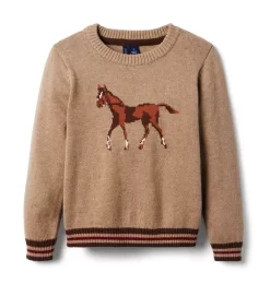 The Horse Show Sweater Lead Heather