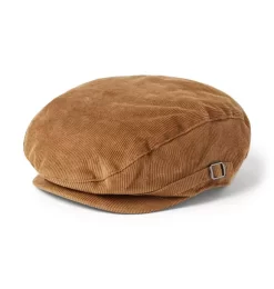 Corduroy Newsboy Cap Dry Pine Needle