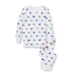 Good Night Pajamas In Snowmobile White Snowmobile