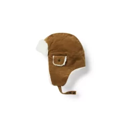 Corduroy Trapper Hat Tan