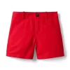 The Linen-Cotton Short Moto Red