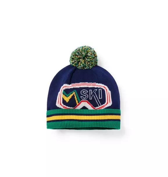 Ski Goggle Pom Beanie Merchant Marine 1 Ski Goggle Pom Beanie Merchant Marine