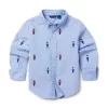 The Embroidered Oxford Shirt Ocean Air Nutcracker