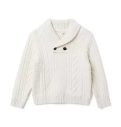 The Cable Knit Sweater Antique White