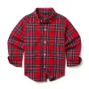 The Tartan Poplin Shirt Bradbury Red Tartan