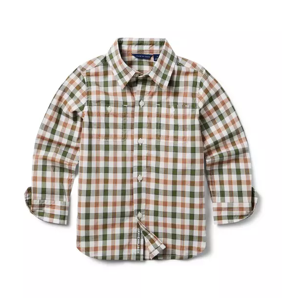 The Gingham Poplin Shirt Jet Ivory Gingham 1 The Gingham Poplin Shirt Jet Ivory Gingham