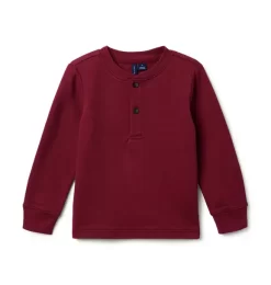 The Henley Tee Antique Maroon