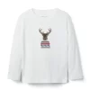 Reindeer Tee Jet Ivory