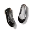 Patent Bow Ballet Flat JJ Black